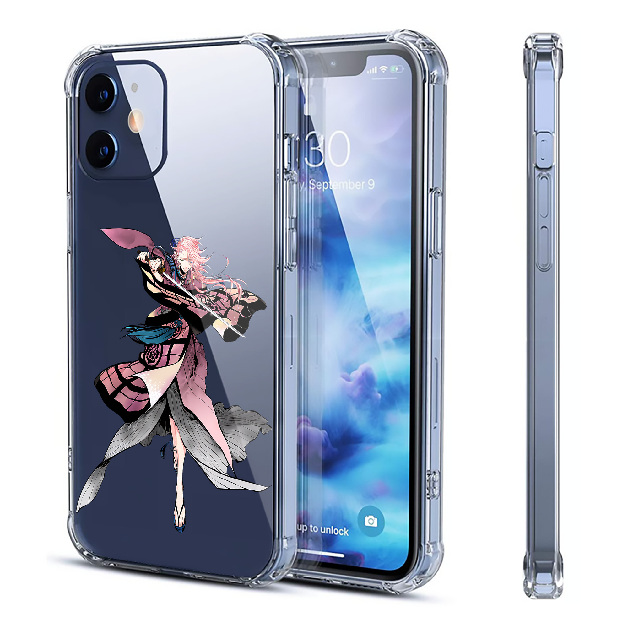 （画像用） 刀剣乱舞 Touken Ranbu 【iPhone 12シリーズ対応】透明スマホケース（クリアソフトケース）